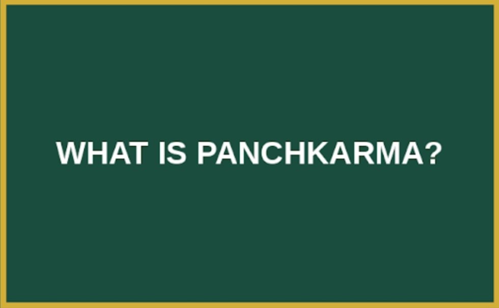 What is panchkarma?
